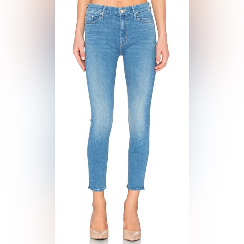 MOTHER High Waisted Looker Crop